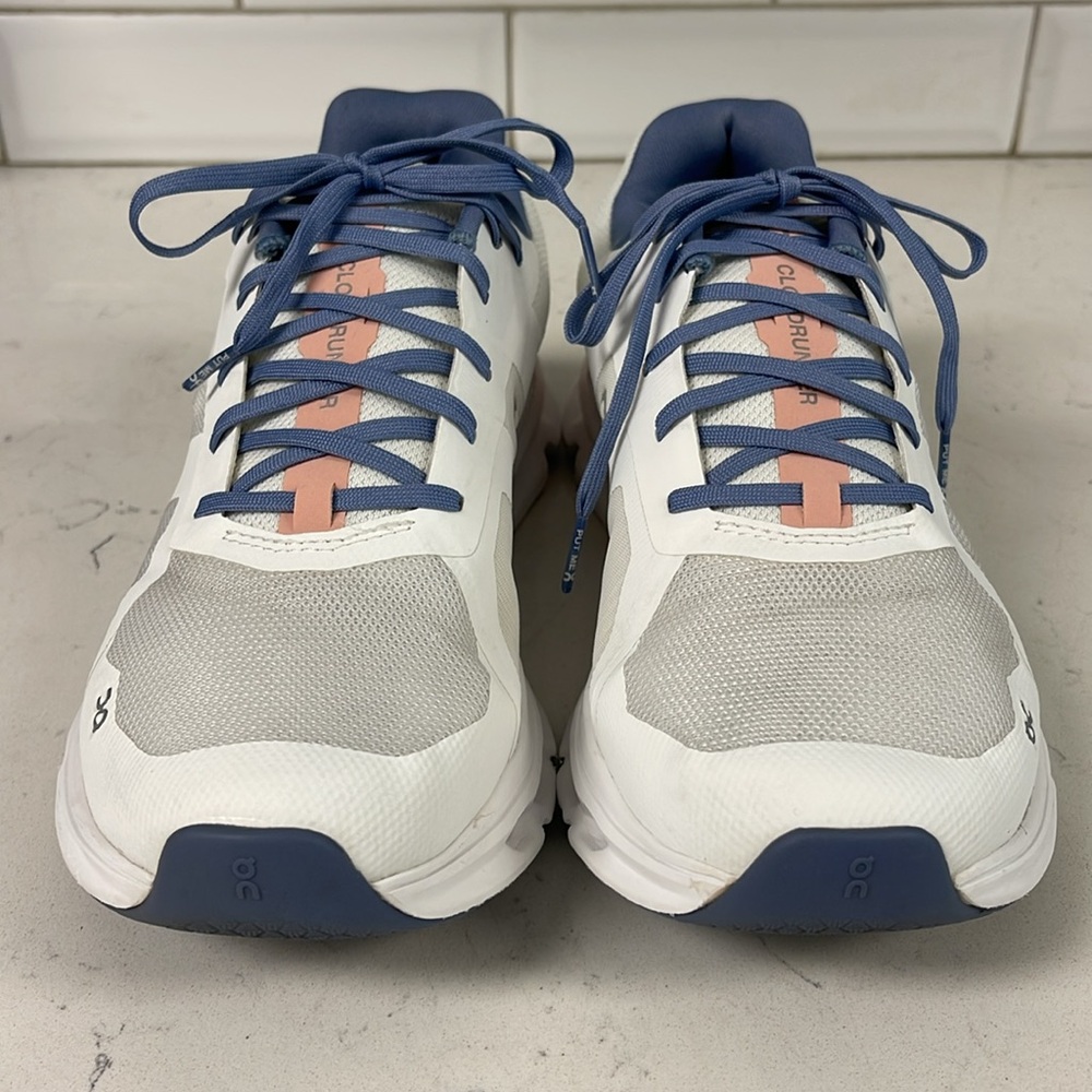 ON WOMEN'S CLOUDRUNNER Undyed-White | Flame Athletic Sneakers Size 9 - Picture 4 of 17